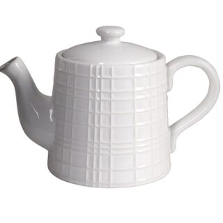 TETERA DE CERAMICA BLANCA 12 CM