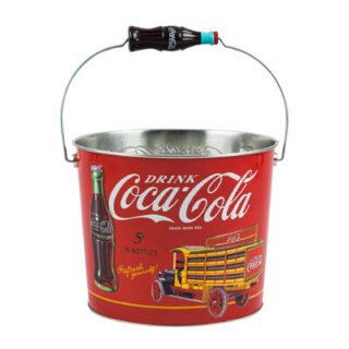 CUBETA DE LATA DE COCA-COLA 18 CM