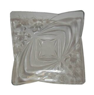 PLATO DE VIDRIO CUADRADO