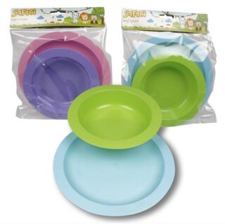 SET DE PLATOS PARA BEBE 2 PC SAFARI