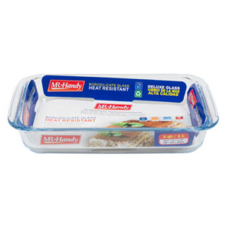 MOLDE DE VIDRO PARA HORNEAR 26x15x5 CM MR HANDY
