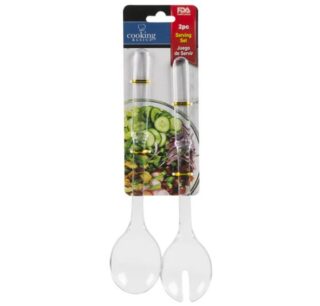 CUCHARAS PLASTICAS PARA ENSALADA 2 PC