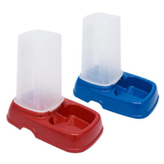 PLATO CON DISPENSADOR PARA MASCOTA