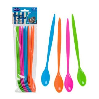 CUCHARAS 12 PC COLORES SURTIDOS