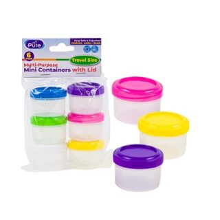 MINI RECIPIENTES PARA VIAJES 6 PC