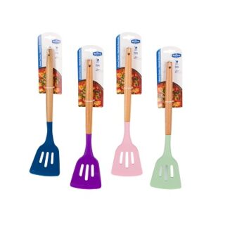 ESPATULA DE SILICONA Y MADERA DE 12.7 PULG