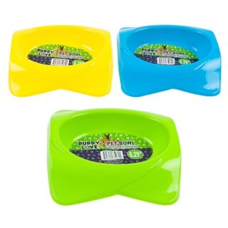 PLATO PARA MASCOTA 6.29 PULG VARIOS COLORES