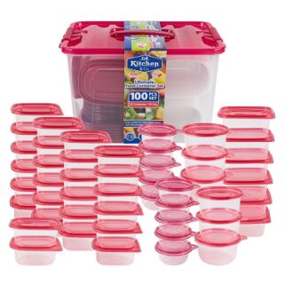 JUEGO DE RECIPIENTES PARA ALIMENTOS 100 PC