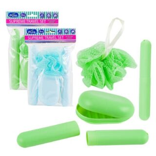 SET DE VIAJE 4 PC COLOR AZUL