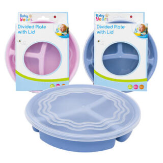 PLATO PARA BEBE CON TAPADERA 1 PC