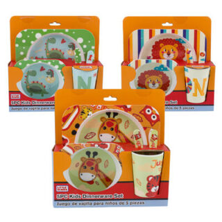 SET DE VAJILLAS DE MELAMINA PARA BEBES 5 PC