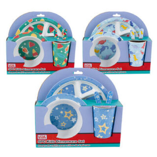 SET DE VAJILLAS DE MELAMINA PARA BEBES 5 PC