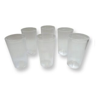 SET DE VASOS PLASTICOS 20 OZ TRANSPARENTES 6 PC