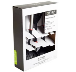 SET DE UTENCILIOS DE COCINA 4 PC CHEF DELICIOUS