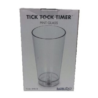 VASO DE VIDRIO 16 OZ CON TICK TOCK TIMER BARBUZZO