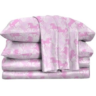 JUEGO DE SABANAS DE UNICORNIO QUEEN 4 PC