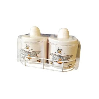 SALERO Y PIMENTERO DE CERAMICA 2 PC