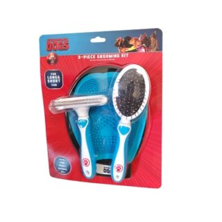 SET DE CEPILLOS PARA MASCOTAS 3 PC