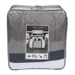 SET DE EDREDON 24 PC NEGRO KING