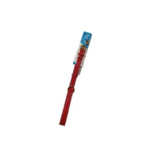 COLLAR DE CUERO PARA PERRO COLOR ROJO 51 CM 55 LBS