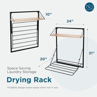 ESTANTE DE SECADO PLEGADO PARA ROPA 24 X 20 CM