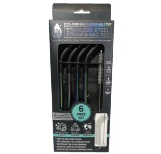 SET DE PAJILLA CON CEPILLO 6 PC TAL