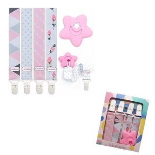 CLIPS PARA CHUPETES DE BEBE 4 PC