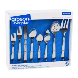 JUEGO DE CUBIERTOS DE 45 PC GIBSON