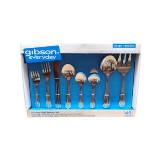 JUEGO DE CUBIERTOS DE 45 PC GIBSON