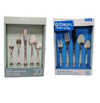 JUEGO DE CUBIERTOS INOXIDABLES 20PC GIBSON