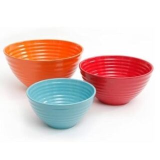 JUEGO DE 3 TAZONES DE CERAMICA -GIBSON HOME- BOWLS