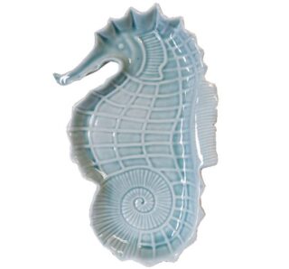 PLATO DE CERAMICA CON DISEÑO PARA MAR 31x20 CM