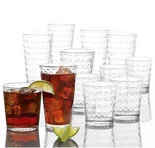 SET DE VASOS DE VIDRIO 16 PC GIBSON