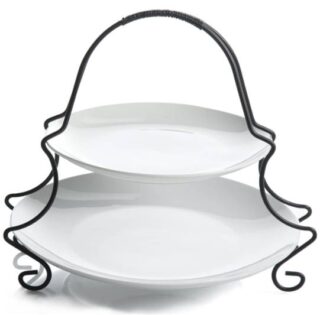 PASTELERO DE 2 NIVELES ELITE GIBSON 3 PC