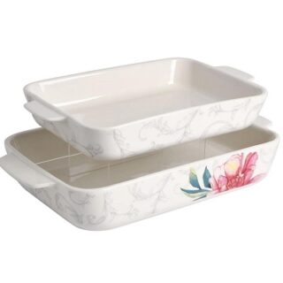 BANDEJAS PARA HORNEAR DE CERAMINA 2 PC -MARTHA STEWAR-