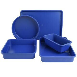 MOLDES PARA HORNEAR ANTIADHERENTES 5 PC CAP