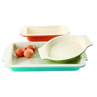 JUEGO DE BANDEJAS PARA HORNEAR DE ACERO -GIBSON-