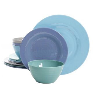 VAJILLA DE MELAMINA 12 PC GIBSON