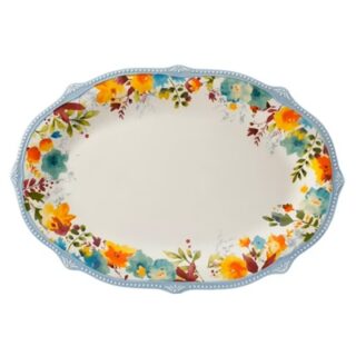 PLATO DE CERAMICA BLANCA THE PIONEER WOMEN 60 CM