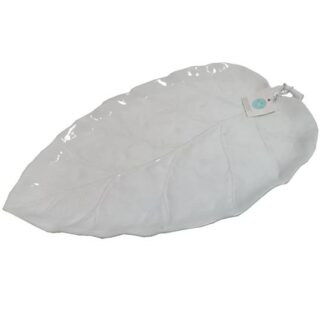 PLATO DE CERAMICA MARTHA STEWART DISEÑO HOJA 50x29 CM