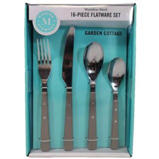 SET DE CUBIERTOS MARTHA STEWART 16 PC