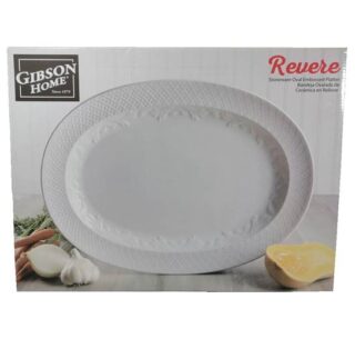 PLATO OVALADO DE CERAMICA 18.75 PULG REVERE AZAFATE