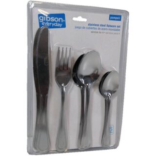 SET DE CUBIERTOS DE ACERO INOXIDABLE 16 GIBSON