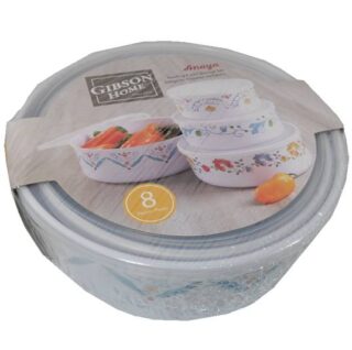 SET DE RECIPIENTES PARA COMIDA 8 PC GIBSON