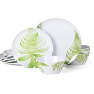 JUEGO DE VAJILLA DE 12 PC MELAMINA -GIBSON-