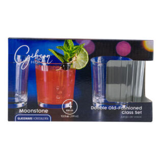 SET DE VASOS DE VIDRIO 4 PC 12.8 OZ