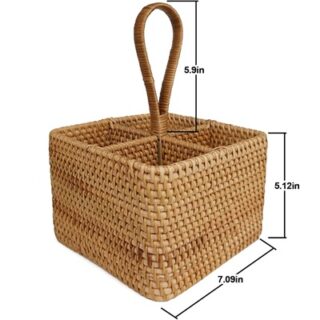 CESTA PARA CUBIERTOS 20*20*11 CM -MARTHA STEWART-