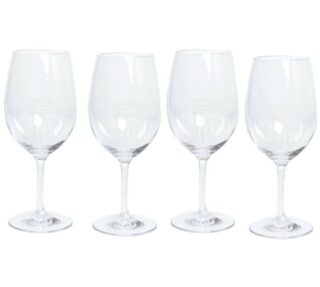 SET DE COPAS PLASTICAS 4 PC TRANSPARENTE 23 CM 16 OZ