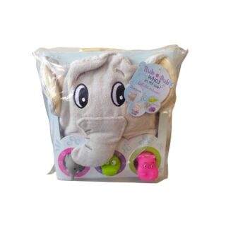 TOALLA DE ELEFANTE Y 3 FIGURAS 4 PC