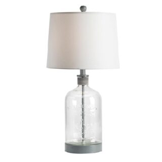 LAMPARA DE MESA CON PANTALLA DE TELA 36 X 39 CM